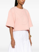 Fendi Logo Baumwoll -T -Shirt