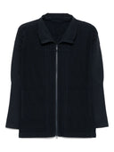 Homme Plisse' Issey Miyake Pleated Zipped Shirt
