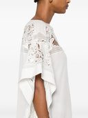 Ermanno Scervino Embroidered Silk Short Dress
