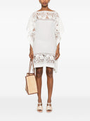 Ermanno Scervino Embroidered Silk Short Dress