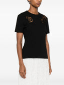 Ermanno Scervino Lace Detail Cotton T Shirt