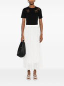Ermanno Scervino Lace Detail Cotton T Shirt