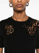 Ermanno Scervino Lace Detail Cotton T Shirt