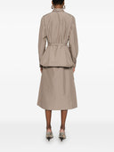 Fendi Baumwolle und Seidenmischhemdkleid