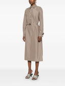Fendi Baumwolle und Seidenmischhemdkleid