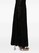 Norma Kamali Fishtail Lace Long Dress