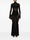 Norma Kamali Fishtail Lace Long Dress