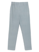 Homme Plisse' Issey Miyake Pleated Straight Leg Trousers
