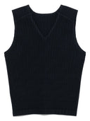 Homme Plisse' Issey Miyake Pleated V Necked Vest