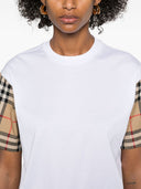 Burberry Check Cotton T Shirt