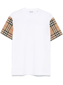 Burberry Check Cotton T Shirt