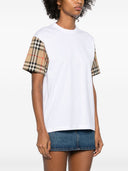 Burberry Check Cotton T Shirt