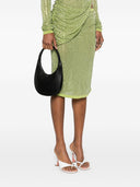 Bolso de hombro de cuero deslizante de coperni