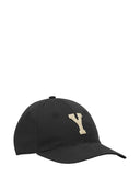 Saint Laurent Logo Baumwollbaseballkappe