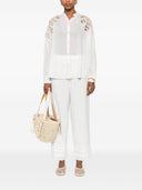Forte Forte Embroidered Cotton Blend Shirt