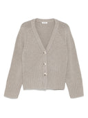Soft Goat Cashmere V Necked Cardigan