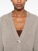 Soft Goat Cashmere V Necked Cardigan
