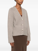 Soft Goat Cashmere V Necked Cardigan