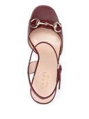 Gucci Lady Horsebit Leather Sandals
