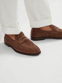 Brunello Cucinelli vevet semsket Penny Loafer