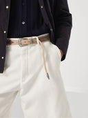 Brunello Cucinelli Laether Bicolor Belt