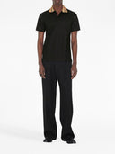 Burberry Check Collar Cotton Polo Shirt