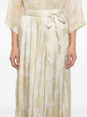 Forte Forte Printed Satin Long Skirt