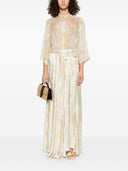 Forte Forte Printed Satin Long Skirt