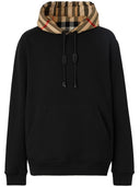 Burberry Check Motif Cotton Hoodie