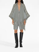 Burberry Check Wool Cape