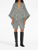Burberry Check Wool Cape