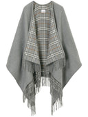 Burberry Check Wool Cape