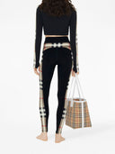 Burberry Check Motif Cropped Sweatshirt