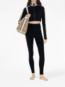 Burberry Check Motif Cropped Sweatshirt