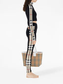 Burberry Check Motif Cropped Sweatshirt