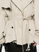 Balenciaga Cotton Cropped Trench Coat