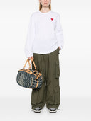 Comme Des Garcons Red Heart Cotton T Shirt