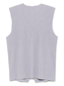 Homme Plisse' Issey Miyake Pleated V Necked Vest
