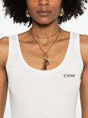 Chloè Logo Cotton Tank Top