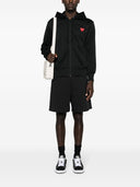 Comme des garcons emblem heart algodón sudadera