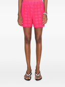 Tory Burch Logo Cotton Shorts