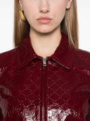 Gucci Gg Leather Jacket
