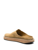 Loewe Paulas Ibiza Rivet Suede Mules