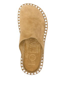 Loewe Paulas Ibiza Rivet Suede Mules