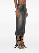 Balenciaga Lace Up Denim Skirt