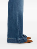 Sette jeans in denim a gamba larga