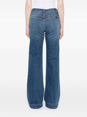 Sette jeans in denim a gamba larga