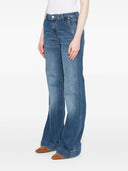 Sette jeans in denim a gamba larga