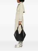 Borsa a tracolla in pelle media khaite