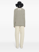 Jil Sander Plus Striped Cotton T Shirt